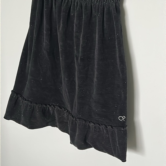 OCEAN PACIFIC Black Metallic Swim Coverup Dress Womens Size XS Strapless - Picture 7 of 11